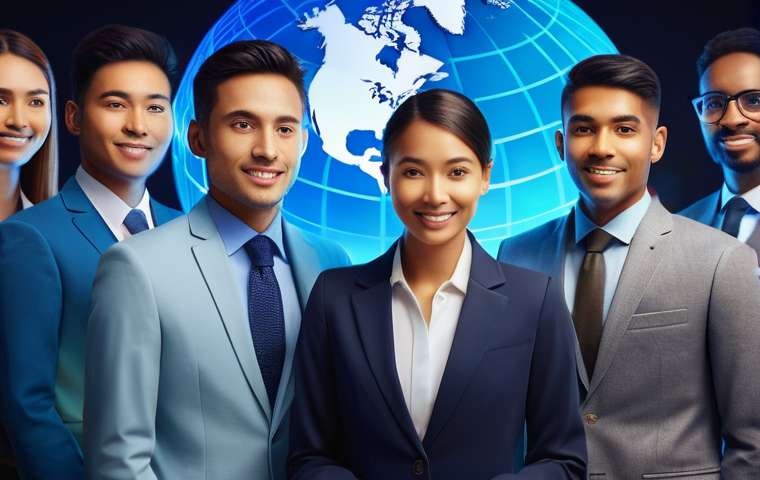 해외마케팅 취업 성공 팁 - **Prompt: Global Marketing and Cultural Empathy in a Collaborative Setting**
"A vibrant, high-de...