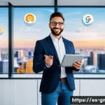 해외마케팅 자격증 시험일정 정리 - **Prompt:** A confident, diverse male or female marketing professional, aged 30-40, wearing smart bu...